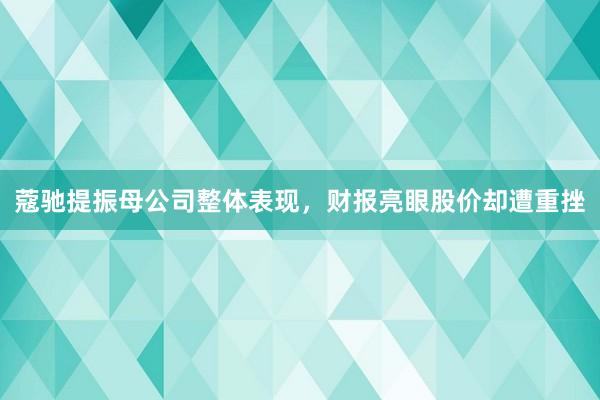 蔻驰提振母公司整体表现，财报亮眼股价却遭重挫
