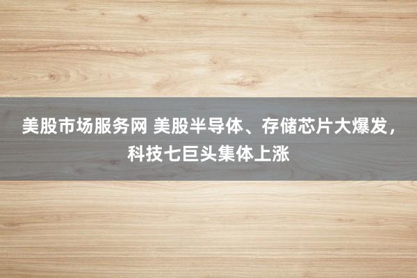 美股市场服务网 美股半导体、存储芯片大爆发，科技七巨头集体上涨